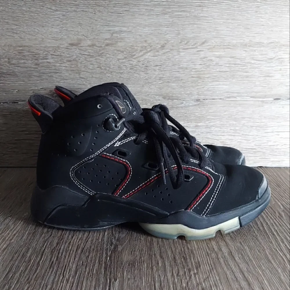 NIKE AIR JORDAN 6-17-23 BLACK UNIVERSITY RED WHITE DM1159-003 SIZE 4.5Y